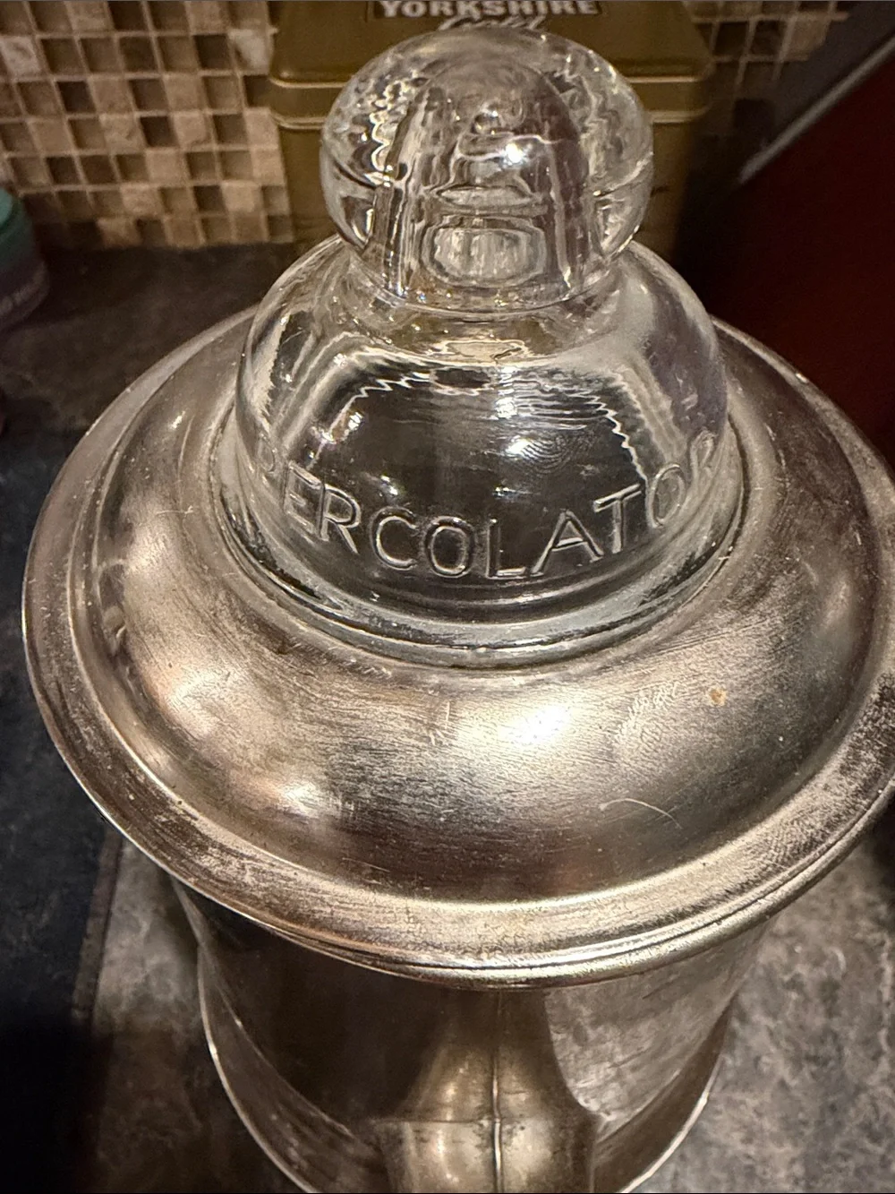 Vintage Antique Rochester Stamping Co 4 Pt Coffee Percolator Pot
